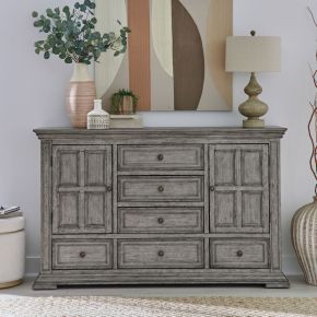 Liberty Furniture 361G-BR31 Big Valley - 2 Door 6 Drawer Dresser - Gray