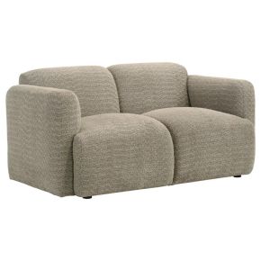 Coaster Fine Furniture 509815 Dorset - Fabric Upholstered Round Track Arm Loveseat - Brown
