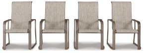 Signature Design by Ashley® P323-601A Beach Front - Beige - Sling Arm Chair (Set of 4)