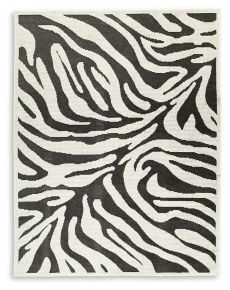 Signature Design by Ashley® R406291 Thomwith - Black / Ivory - Large Rug