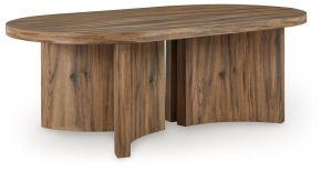 Signature Design by Ashley® T683-0 Austanny - Warm Brown - Oval Cocktail Table