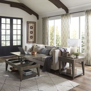 Liberty Furniture 226-OT-3PCS Arrowcreek - 3 Piece Living Room Set - Dark Brown