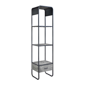 ACME LV01144 Raziela - Side Pier - Concrete Gray & Black Finish