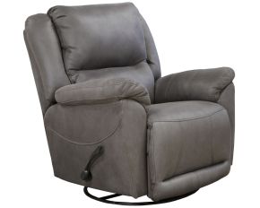 Catnapper 45665-1153/18-1253/18 Cole - Chaise Swivel Glider Recliner - Charcoal