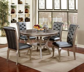 Furniture of America CM3219RT Amina - Round Table - Champagne