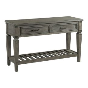 Intercon FR-TA-5018-PEW-C Foundry - Sofa Back Table - Brushed Pewter