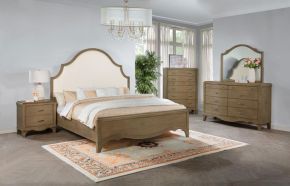 Coaster Fine Furniture 225051KE-S5 Revello - 5 Piece Eastern King Bedroom Set - Washed Mango