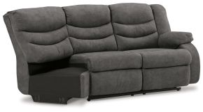 Signature Design by Ashley® 3690350 Partymate - Raf Reclining Loveseat - Slate