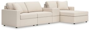 Signature Design by Ashley® 92103S40 Modmax - 4-Piece Sectional With Raf Corner Chaise And Storage Console - Oyster