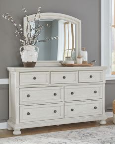 Ashley® B742/31/36 Robbinsdale - Dresser, Mirror - Antique White