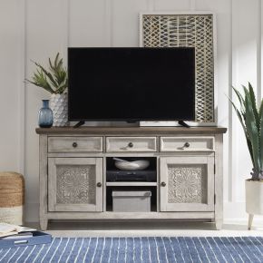 Liberty Furniture 824-TV56T Heartland - 56" Tile TV Console - White