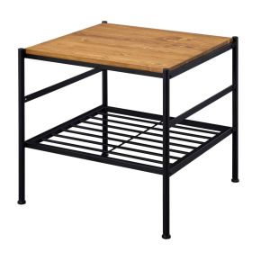 ACME 83867 Kande - End Table - Oak & Black