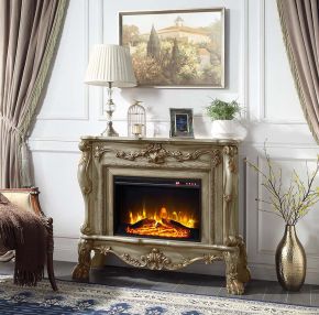 ACME AC01308 Dresden - Fireplace - Gold Patina Finish