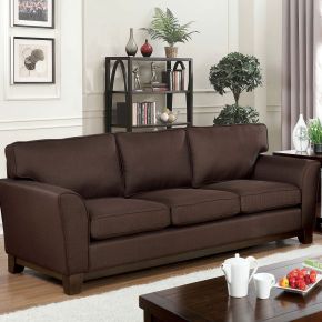 Furniture of America CM6954BR-SF Caldicot - Sofa - Brown