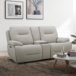 Liberty Furniture 7008GF-23P Cameron - Loveseat With Console P3 & ZG - White