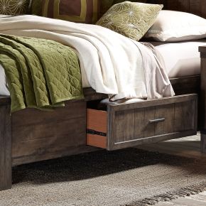 Liberty Furniture 759-BR90SR Thornwood Hills - One Sided Storage Rail - Dark Brown