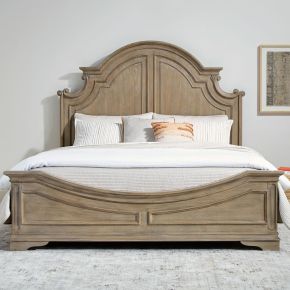 Liberty Furniture 244N-BR-CPB Magnolia Manor - King California Panel Bed - Weathered Bisque
