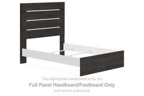 Signature Design by Ashley® PCB2108-55 Hollivern - Full Panel Headboard/Footboard - Dark Gray