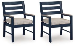 Signature Design by Ashley® PCP587-601A East Beach - Arm Chair With Cushion (Set of 2) - Blue