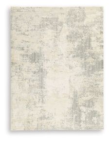 Signature Design by Ashley® R408081 Raif - 8' x 10' Rug - Gray / White / Cream