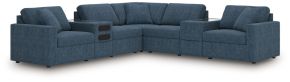 Signature Design by Ashley® 92121S69 Modmax - 7-Piece Balanced Sectional With Audio And Storage Consoles - Ink