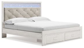 Ashley Furniture B2640B29 Altyra - King Upholstered Storage Bed - White