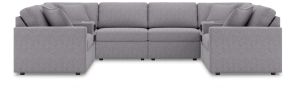 Ashley Furniture 92104S72 Ashley Furniture 92104S72 Modmax - 8-Piece Sectional With 2 Audio System Consoles And 2 Armless Chairs - Granite