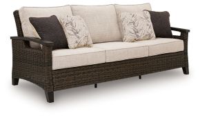 Ashley Furniture PCP760-838 Monterey Point - Sofa With Cushion - Dark Brown