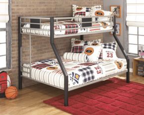 Ashley Furniture B106-56 Dinsmore - Black / Gray - Twin/Full Bunk Bed W/Ladder
