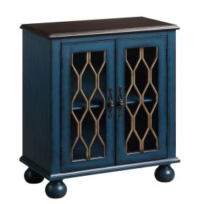 ACME AC00195 Lassie - Accent Table - Antique Blue Finish