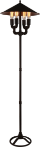 ACME 40082 Coln - Floor Lamp - Black Satin