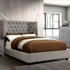 Furniture of America CM7779GY-CK-BED-VN Cayla - California King Bed - Gray