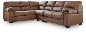 Signature Design by Ashley® PC27704S4 WillowBend - 3-Piece Sectional With LAF Sofa With Corner Wedge - Caramel