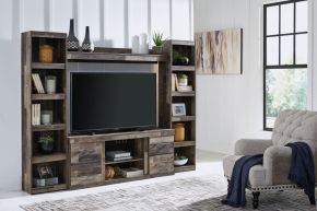 Signature Design by Ashley® EW0200W6 Derekson - Multi Gray - 4-Piece Entertainment Center