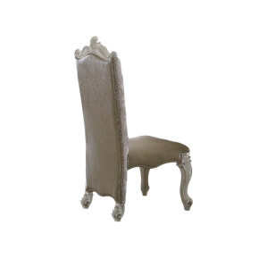 ACME 61132 Versailles - Side Chair (Set of 2) - PU/Fabric & Bone White