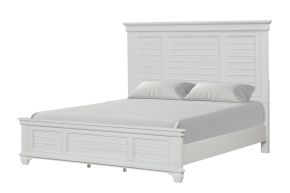 New Classic 00-B2118-100 Jamestown - 6/6 King Bed - White