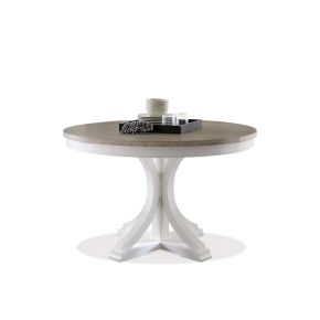 Riverside Furniture 37251-37252 Cora - Round Dining Table - Cloud / Fog
