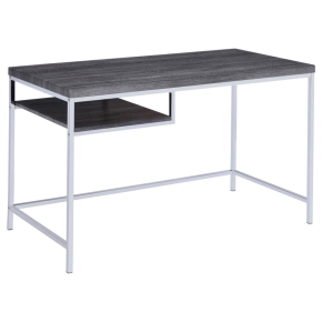 CoasterEssence 801271 Kravitz - 1-Shelf Writing Desk - Weathered Gray