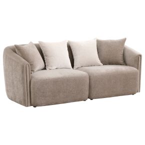 CoasterEveryday 504754 Townsend - Chenille Upholstered Rolled Arm Sofa - Latte