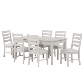 New Classic 40-D4129-D6C Echo - Dining Table And 6 Chairs - Driftwood