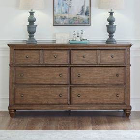 Liberty Furniture 104-BR31 Liberty Furniture 104-BR31 Twin Lakes - 6 Drawer Dresser - Chestnut