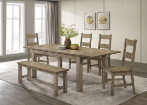 Coaster Fine Furniture 192921-S6 Cardova - 6 Piece Extension Table Dining Set - Vineyard Oak