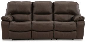 Ashley Furniture U4380887 Leesworth - Power Reclining Sofa - Dark Brown