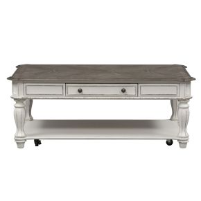 Liberty Furniture 244-OT1010 Magnolia Manor - Rectangular Cocktail Table - White