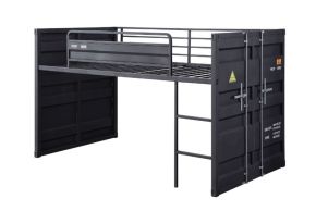 ACME 38305 Cargo - Twin Loft Bed - Gunmetal Finish