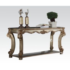 ACME 83002 Vendome - 58" Sofa Table - Gold Patina