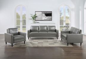 Coaster Fine Furniture 508365-S3 Ruth - 3 Piece Upholstered Track Arm Sofa Set - Gray