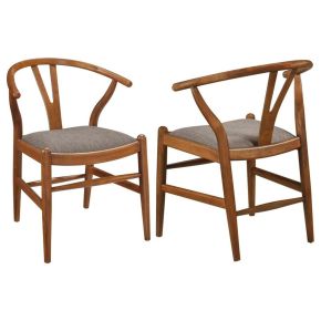Coaster Fine Furniture 108472 Dinah - Wood Wishbone Dining Side Chair (Set of 2) - Walnut