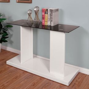 Furniture of America CM4567WH-S Mannedorf - Sofa Table - Black / White