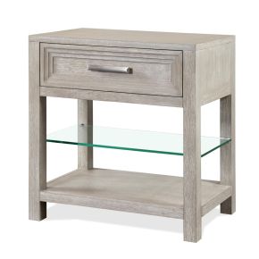 Riverside Furniture 73498 Cascade - One Drawer Nightstand - Gray